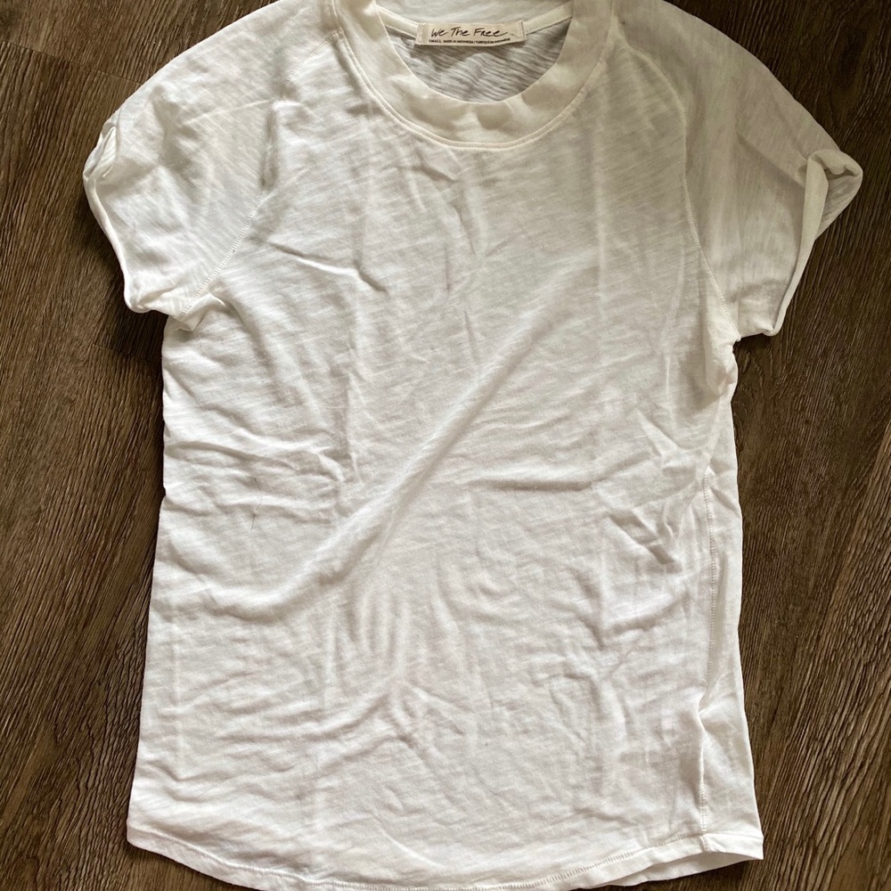 Free people white tshirt